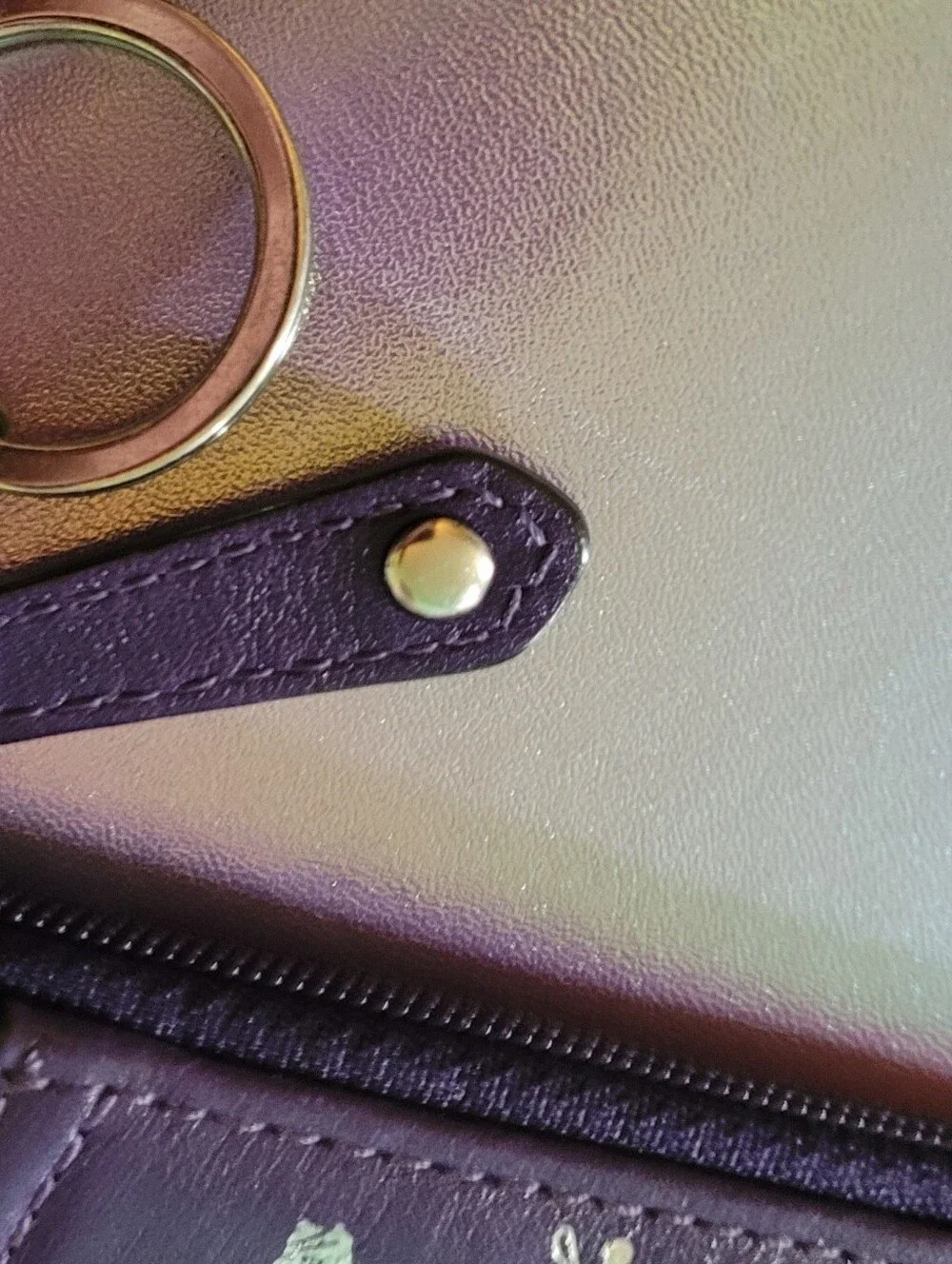 New Coach Navy and Silver Signature Circle Print Zip Top Coin Purse